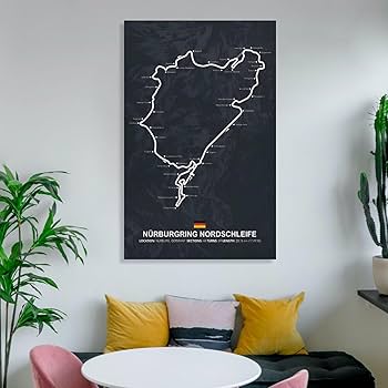 Amazon.co.jp: ニュルブルクリンクレーシングサーキットマップ